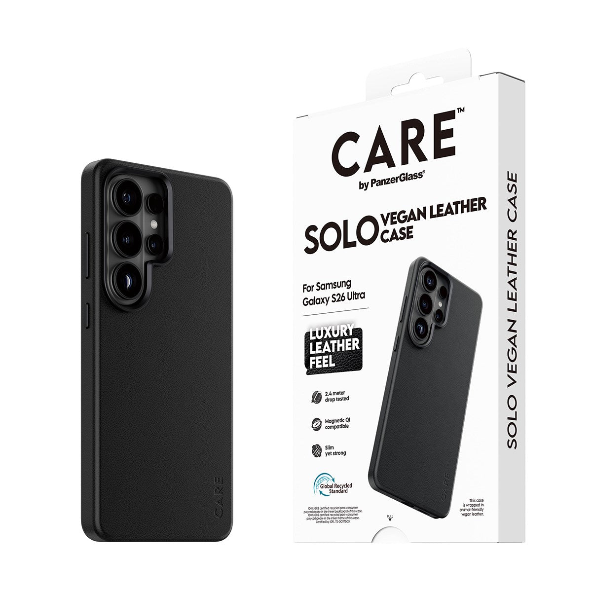 CARE™ by PanzerGlass® Solo Case Sort m. Qi Samsung Galaxy S26 Ultra